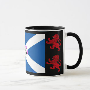 Scotland, Thistle, St. Andrews flag, Rampant lion Mug