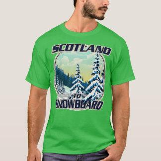 Scotland To Snowboard T-Shirt
