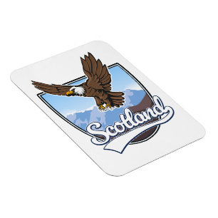 Scotland travel logo magnet