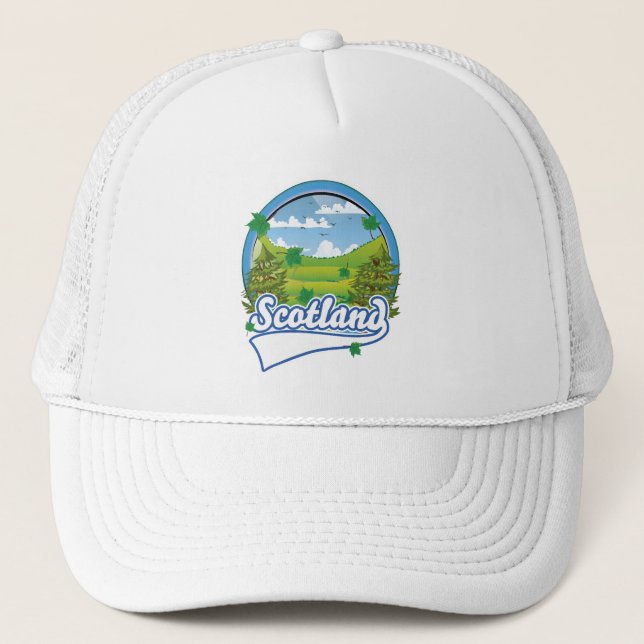 Scotland Travel logo Trucker Hat (Front)
