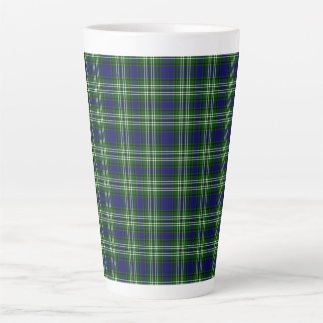 Scotland Tweedside District Tartan Latte Mug (Front)