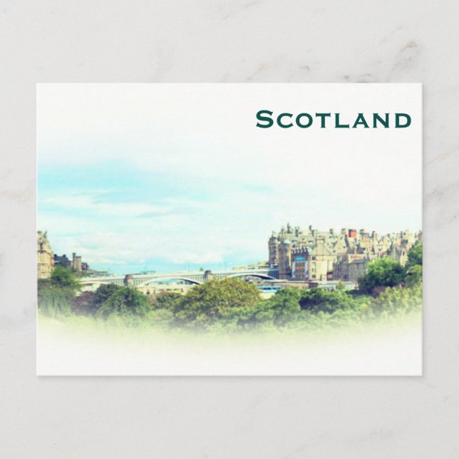 Scotland Vintage Tourism Travel Add Postcard (Front)