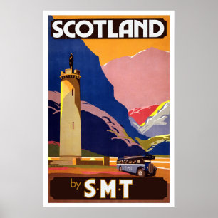 Scotland Vintage Travel Poster