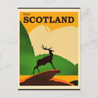 Scotland vintage travel poster