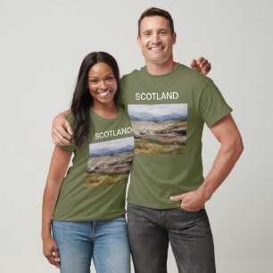 Scotland watercolour landscape T-Shirt