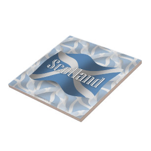 Scotland Waving Flag Tile