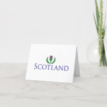 Scotland with Thistle Note Card