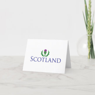 Scotland with Thistle Note Card