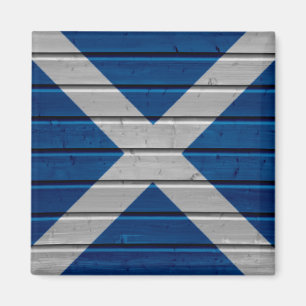 Scotland Wooden Plank Texture Magnet