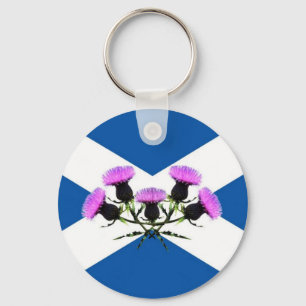 Scotland's flower, thistle keychain