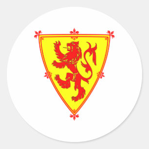 Scotland's Lion Rampant Classic Round Sticker