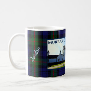 Scotland's Murray Clan Castle Tartan Your Name Coffee Mug