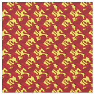 Scotland's Rampant Lion, ancient flag/banner Fabric