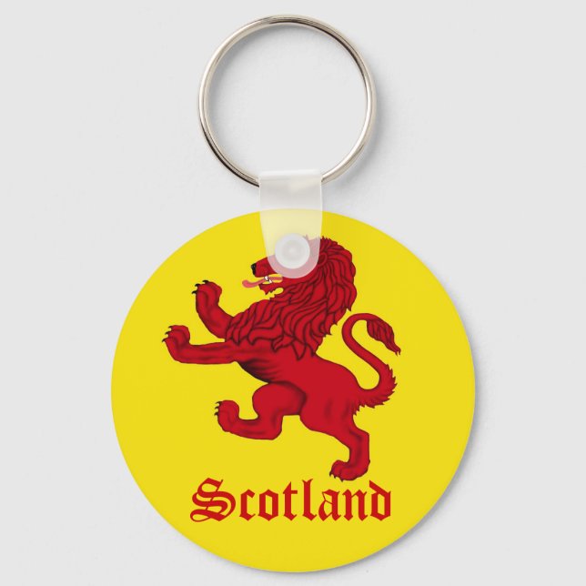 Scotland's Rampant lion Keychain (Front)