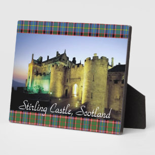 Scotland's Stirling Castle at Dusk Tabletop Plaque