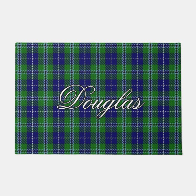 Scots Vista Clan Douglas Tartan Plaid Doormat (Front)