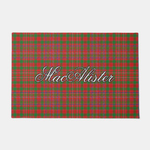 Scots Vista Clan MacAlister Tartan Plaid Doormat