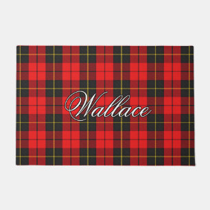 Scots Vista Clan Wallace Tartan Plaid Doormat