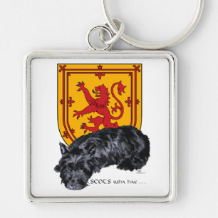 Scots Wha Hae - Scottie & Lion Rampant Keychain