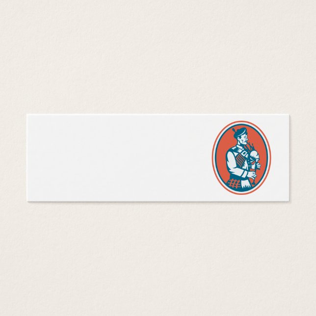 Scotsman Scottish Bagpipes Retro (Front)