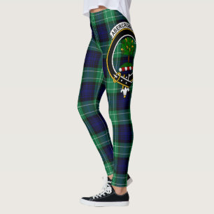 Scotstee Clan Abercrombie Crest Tartan Women Leggings
