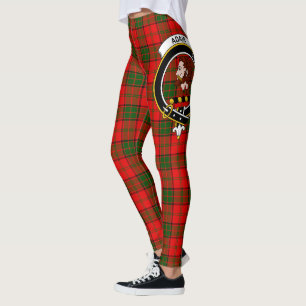 Scotstee Clan Adair Crest Tartan Women Leggings