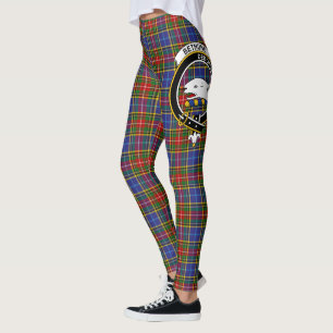 Scotstee Clan Bethune Crest Tartan Women Leggings