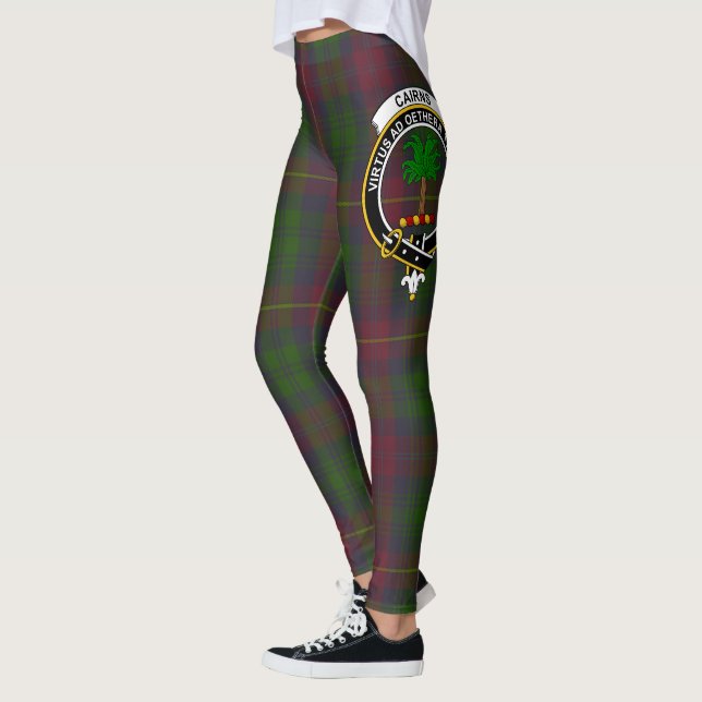 Scotstee Clan Cairns Hunting Crest Tartan Women Leggings (Left)