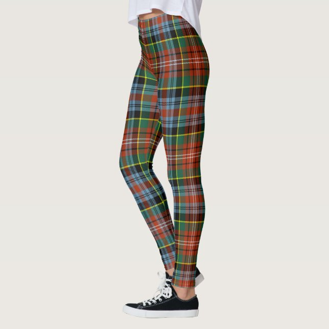 Scotstee Clan Caledonia Tartan Women Leggings (Left)