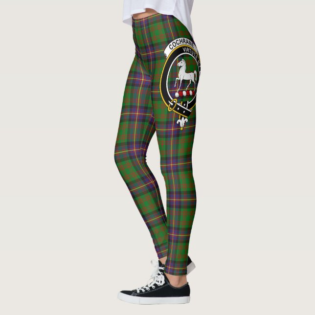 Scotstee Clan Cochrane Hunting Crest Tartan Women  Leggings (Left)