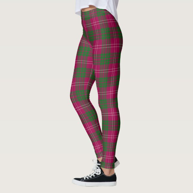 Scotstee Clan Crawford Modern Tartan Women Legging (Left)