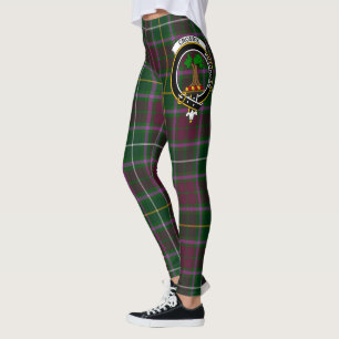 Scotstee Clan Crosbie Crest Tartan Women Leggings