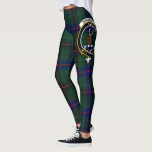 Scotstee Clan Davidson Crest Tartan Women Leggings