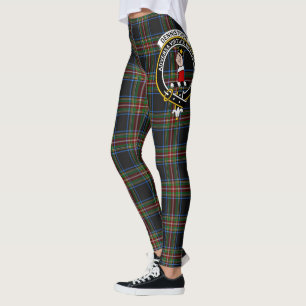 Scotstee Clan Denniston Crest Tartan Women Legging