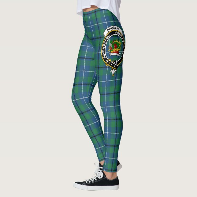 Scotstee Clan Douglas Ancient Crest Tartan Women Leggings (Left)