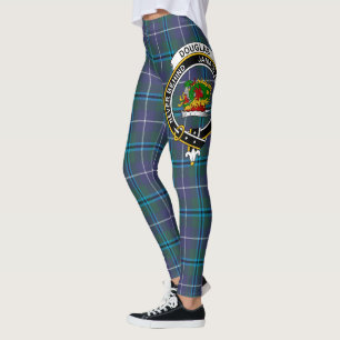 Scotstee Clan Douglas Crest Tartan Women Leggings