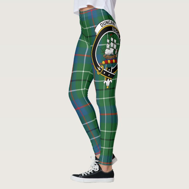 Scotstee Clan Duncan Ancient Crest Tartan Women Leggings (Left)