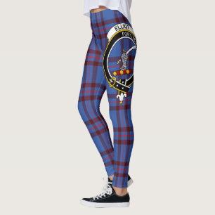 Scotstee Clan Elliot Crest Tartan Women Leggings