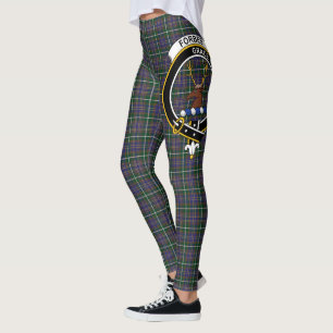 Scotstee Clan Forbes of Druinnor Crest Tartan Wome Leggings