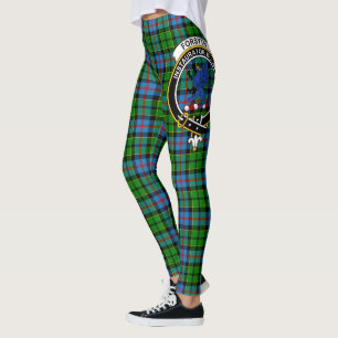 Scotstee Clan Forsyth Modern Crest Tartan Women Leggings