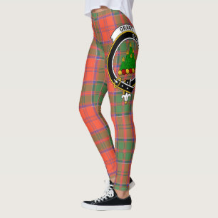 Scotstee Clan Grant Ancient Crest Tartan Women Leggings
