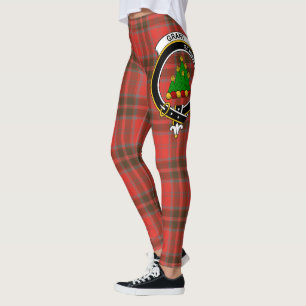 Scotstee Clan Grant Weathered Crest Tartan Women Leggings