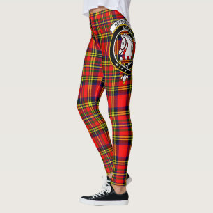 Scotstee Clan Hepburn Crest Tartan Women Leggings