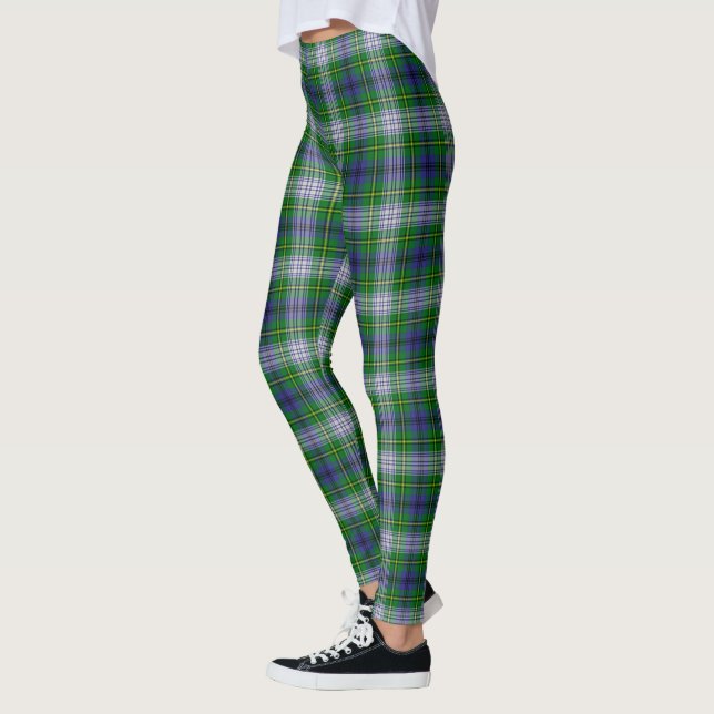 Scotstee Clan Johnston Robe Tartan Femmes Leggings (Gauche)