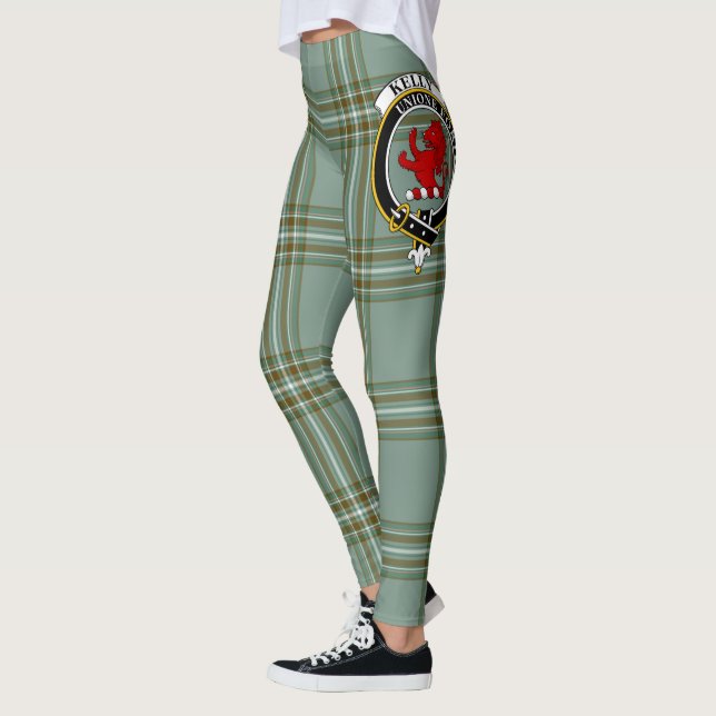 Scotstee Clan Kelly Crest Tartan Femmes Leggings (Gauche)