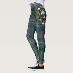 Scotstee Clan Kennedy Crest Tartan Women Leggings