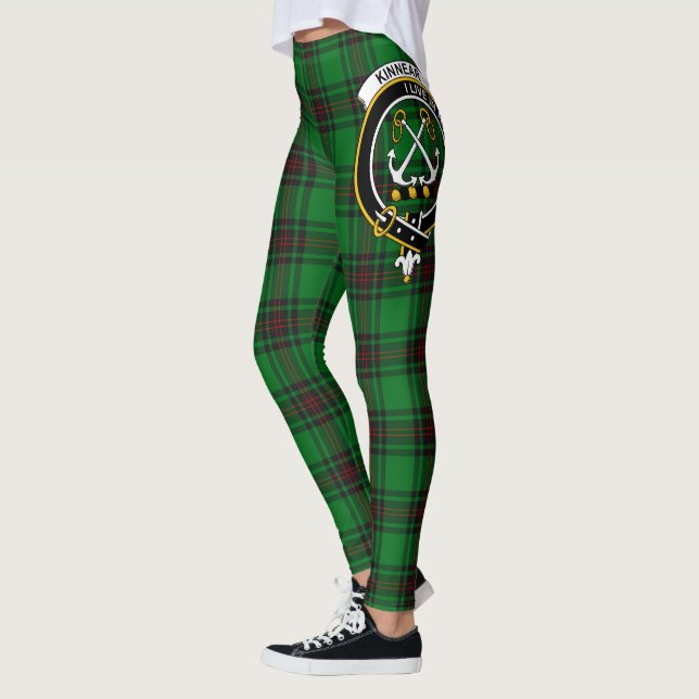 Scotstee Clan Kinnear Crest Tartan Women Leggings (Left)