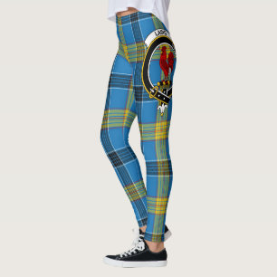 Scotstee Clan Laing Crest Tartan Women Leggings