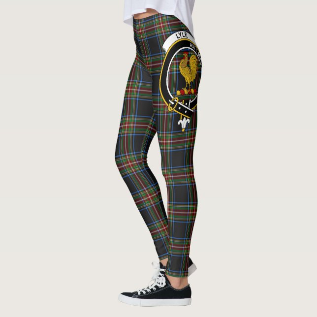 Scotstee Clan Lyle Crest Tartan Women Leggings (Left)