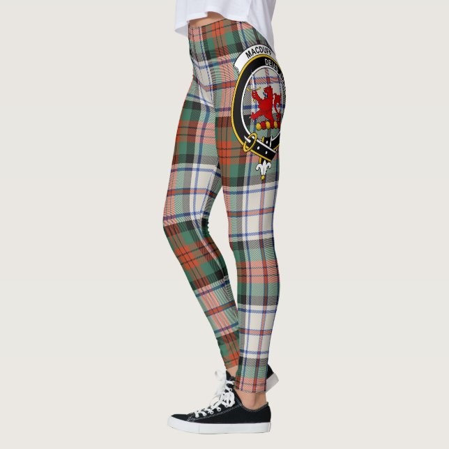 Scotstee Clan MacDuff Dress Ancient Crest Tartan  Leggings (Left)